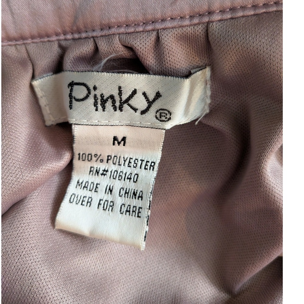 Boho Cottagecore Prairie Festival Western Pink Blue Hi Lo Hem Midi M Skirt - Picture 4 of 10